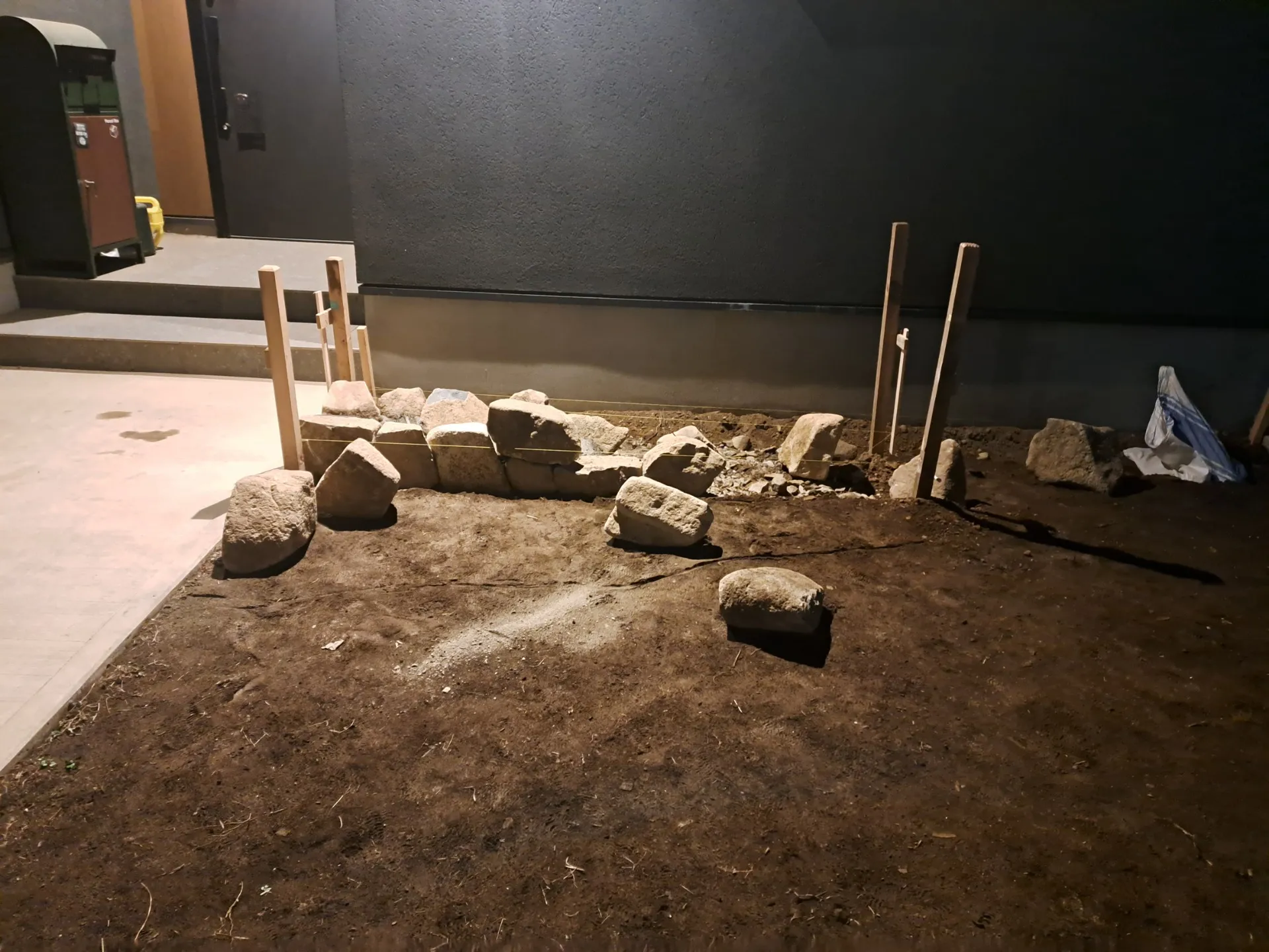 【印西市 外構】「石積の壁」という名の心と体の健康スペースを